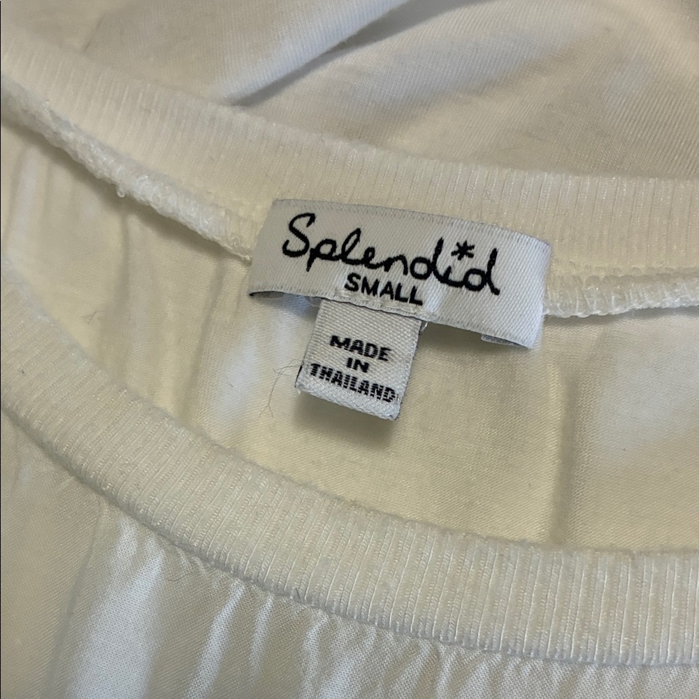 Splendid White Tank Top Size Small - Picture 2 of 6